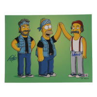 Cheech Marin & Tommy Chong Signed "The Simpsons" 11x14 Photo (Beckett) at PristineAuction.com