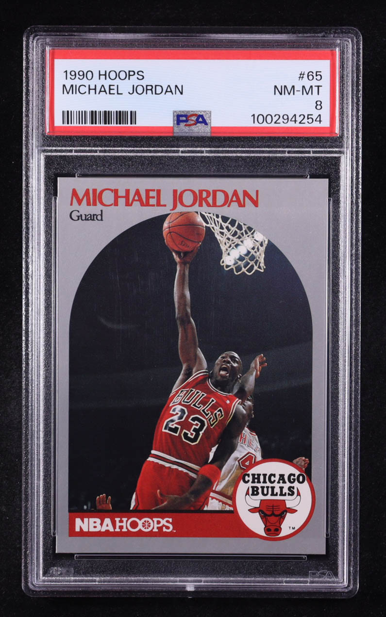 Michael Jordan 1990 Hoops #65 (PSA 8) at PristineAuction.com Michael Jordan 1990 Hoops #65 (PSA 8) at PristineAuction.com