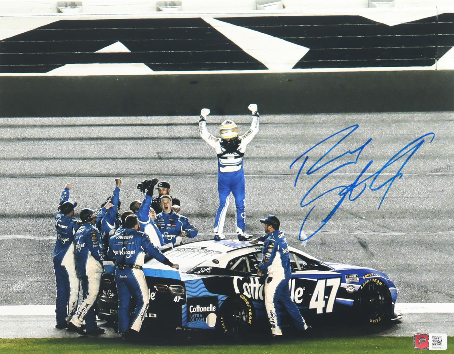 Ricky Stenhouse Jr. Signed 2023 Daytona 500 Win 11x14 Photo (PA) at PristineAuction.com Ricky Stenhouse Jr. Signed 2023 Daytona 500 Win 11x14 Photo (PA) at PristineAuction.com