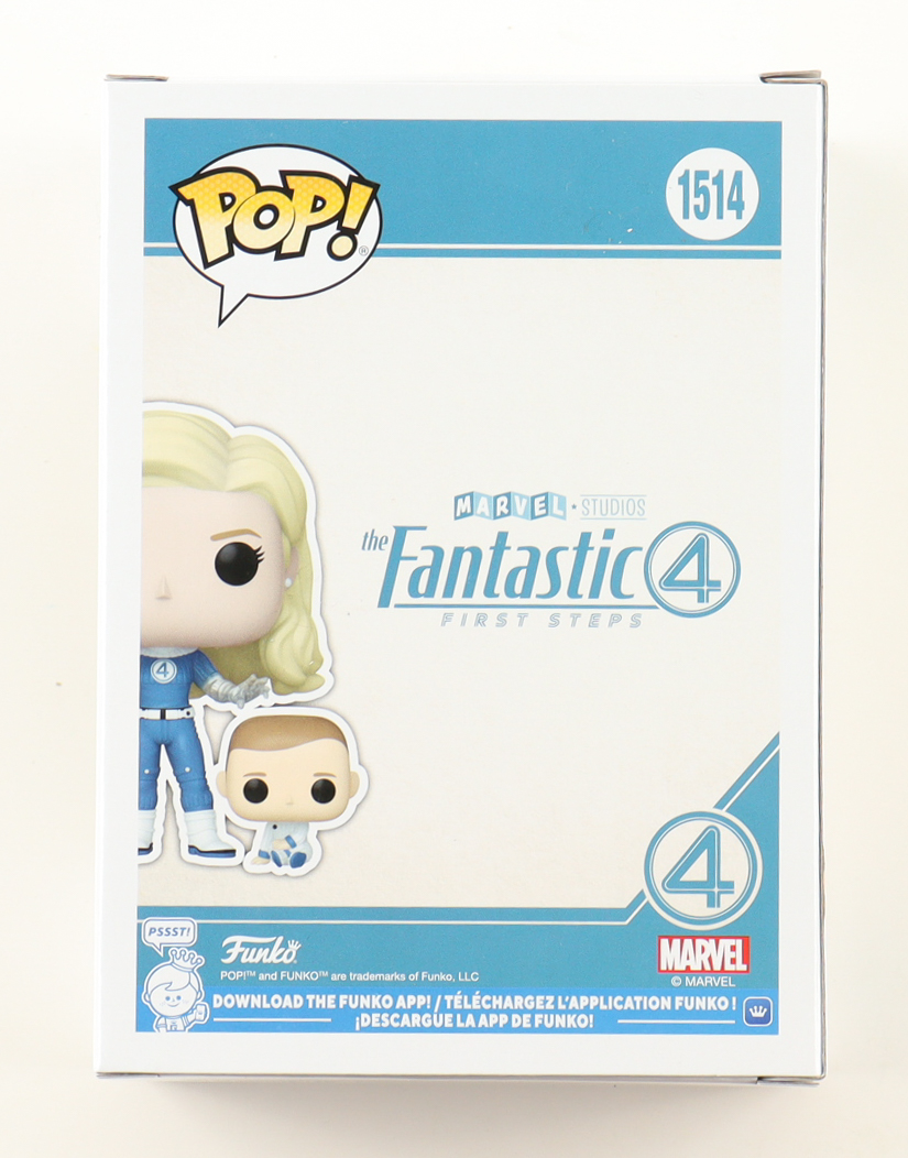 Vanessa Kirby Signed "The Fantastic Four: First Steps" #1514 Invisible Woman & Franklin Bobble-Head Funko Pop! Vinyl Figure (ACOA) at PristineAuction.com Vanessa Kirby Signed "The Fantastic Four: First Steps" #1514 Invisible Woman & Franklin Bobble-Head Funko Pop! Vinyl Figure (ACOA) at PristineAuction.com