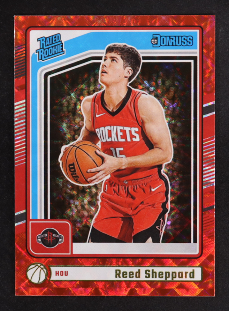 Reed Sheppard 2024-25 Donruss Red Wedges #202 RR RC