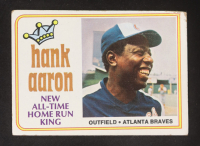 Hank Aaron 1974 Topps 715 All Time Home Run King #1 at PristineAuction.com
