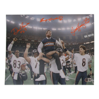 Dan Hampton, Dan Rains & Emery Moorehead Signed Bears 11x14 Photo (Beckett) at PristineAuction.com