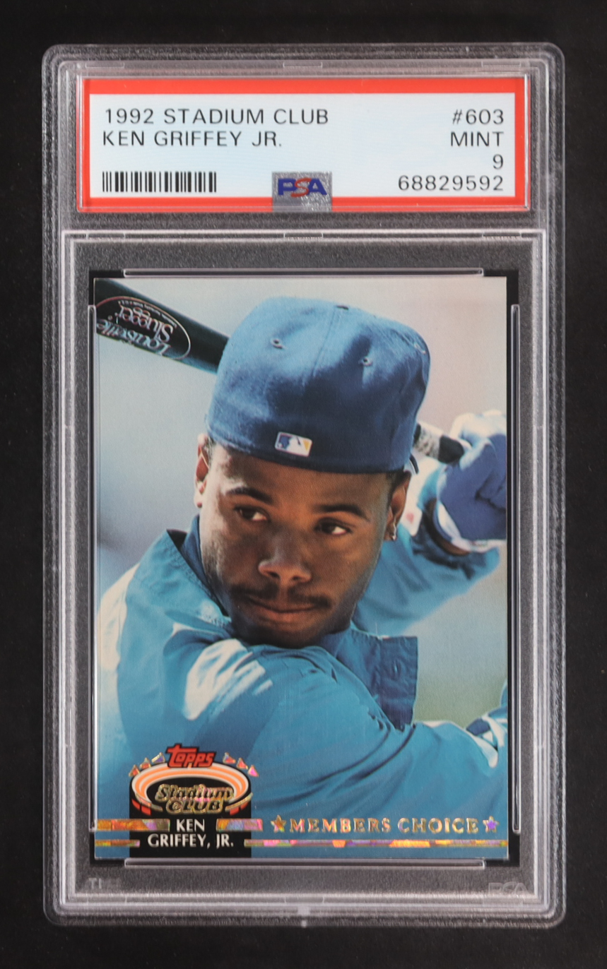 Ken Griffey Jr. 1992 Stadium Club #603 MC (PSA 9) at PristineAuction.com Ken Griffey Jr. 1992 Stadium Club #603 MC (PSA 9) at PristineAuction.com