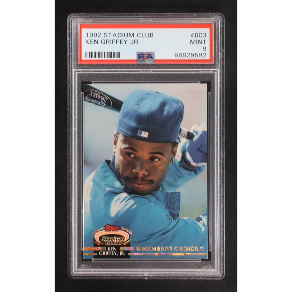 Ken Griffey Jr. 1992 Stadium Club #603 MC (PSA 9) at PristineAuction.com