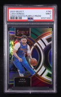 Luka Doncic 2023-24 Select Prizms Green White Purple #150 (PSA 9) at PristineAuction.com