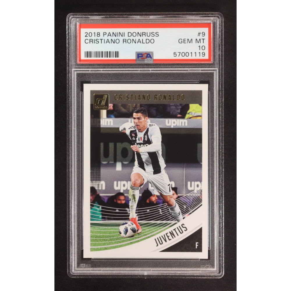 Cristiano Ronaldo 2018-19 Donruss #9 (PSA 10) at PristineAuction.com