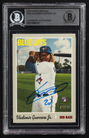 Vladimir Guerrero Jr. Signed 2019 Topps Heritage #504 RC (BGS) at PristineAuction.com
