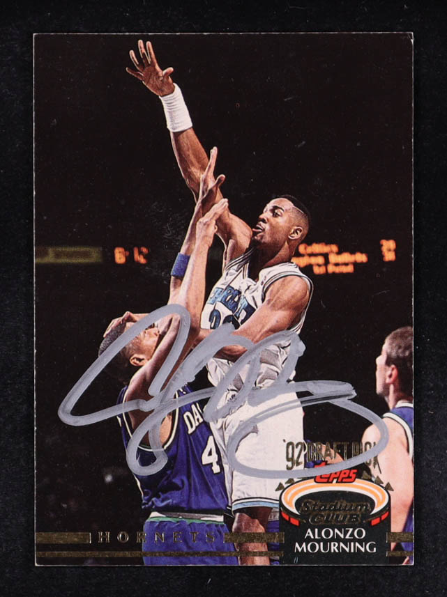 Alonzo Mourning 1992-93 Topps Stadium Club #297 RC at PristineAuction.com Alonzo Mourning 1992-93 Topps Stadium Club #297 RC at PristineAuction.com