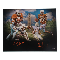 Vince Young & Earl Campbell Signed Texas Longhorns 16x20 Photo (Beckett) at PristineAuction.com