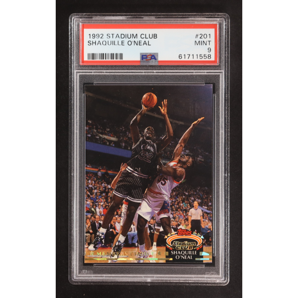 Shaquille O'Neal  1992-93 Stadium Club #201 MC (PSA 9) at PristineAuction.com