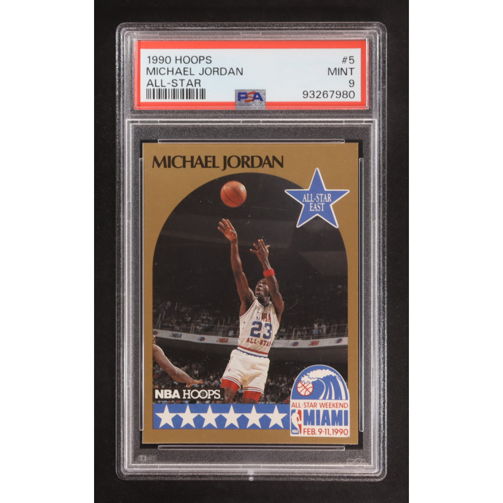 Michael Jordan 1990-91 Hoops #5 AS SP (PSA 9) at PristineAuction.com