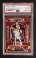 Victor Wembanyama 2023-24 Panini Phoenix Temple Men Phoenix Red Ice #7 RC (PSA 10) at PristineAuction.com