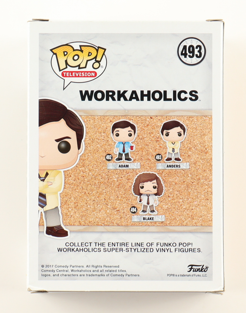 Anders Holm Signed "Workaholics" #493 Anders Funko Pop! Vinyl Figure (ACOA) at PristineAuction.com Anders Holm Signed "Workaholics" #493 Anders Funko Pop! Vinyl Figure (ACOA) at PristineAuction.com