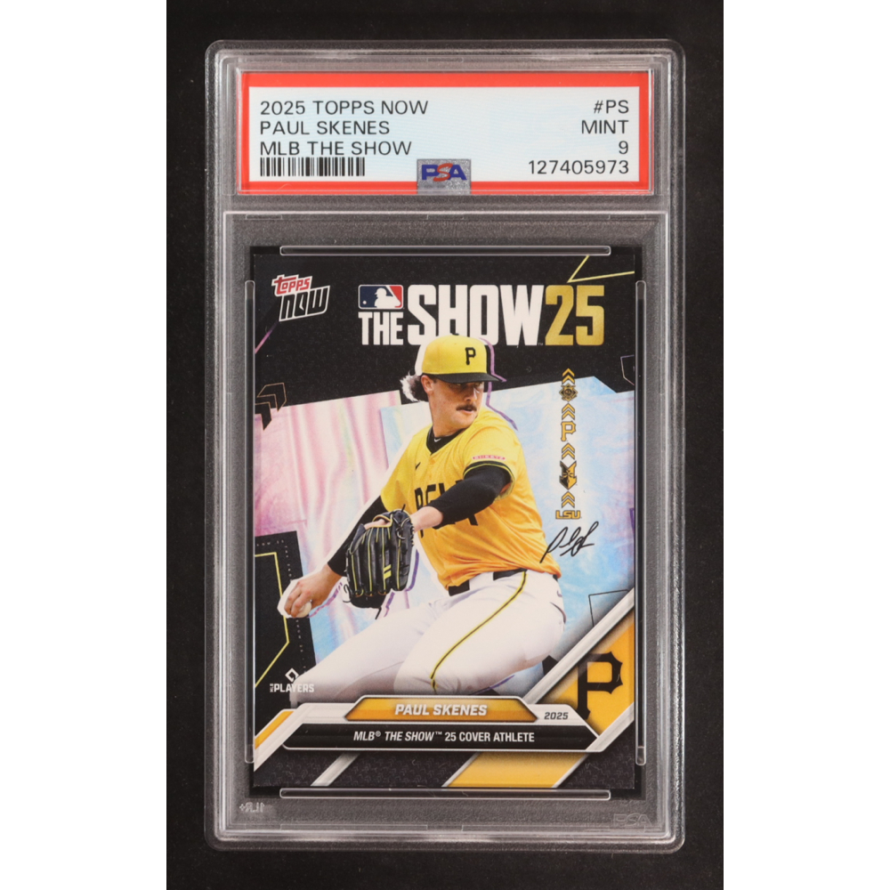 Paul Skenes 2025 Topps Now MLB The Show #MLBTSPS (PSA 9) at PristineAuction.com