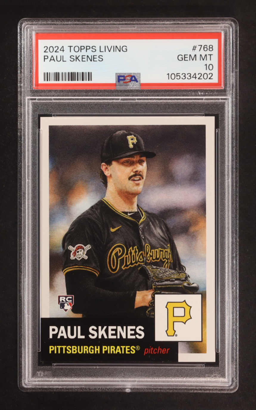 Paul Skenes 2024 Topps Living #768 RC (PSA 10) at PristineAuction.com Paul Skenes 2024 Topps Living #768 RC (PSA 10) at PristineAuction.com