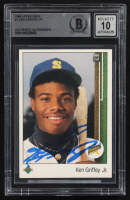 Ken Griffey Jr. Signed 1989 Upper Deck #1 RC (BGS | Auto Grade 10) at PristineAuction.com