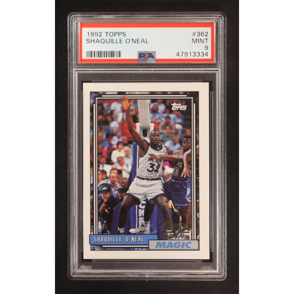 Shaquille O'Neal 1992 Topps #362 RC (PSA 9) at PristineAuction.com