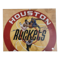 Shaquille O'Neal & Hakeem Olajuwon Signed 16x20 Photo (Beckett) at PristineAuction.com