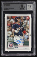 Jaun Soto Signed 2020 Bowman #10 (BGS | Autograph Graded 10) at PristineAuction.com