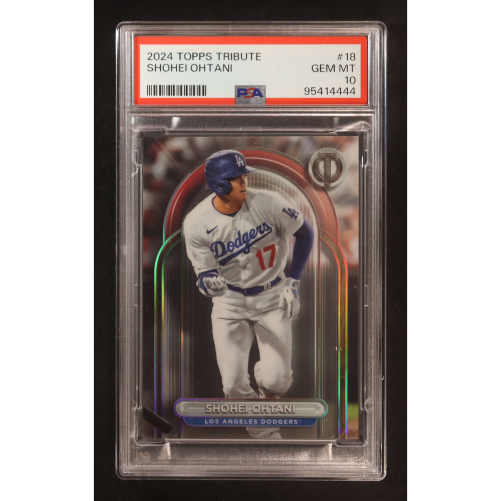 Shohei Ohtani 2024 Topps Tribute #18 (PSA 10) at PristineAuction.com