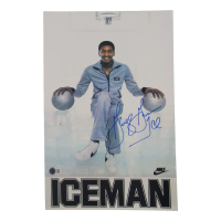 George Gervin Signed 11x17 Photo Inscribed "Ice" (Beckett) at PristineAuction.com