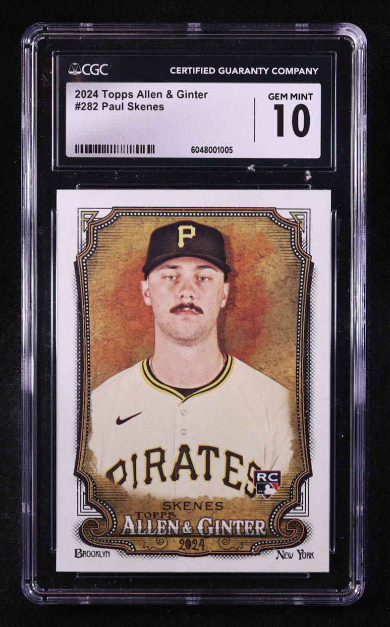 Paul Skenes 2024 Topps Allen and Ginter #282 RC (CGC 10) at PristineAuction.com Paul Skenes 2024 Topps Allen and Ginter #282 RC (CGC 10) at PristineAuction.com