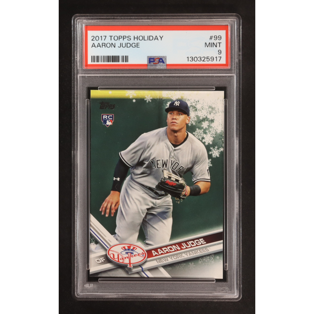 Aaron Judge 2017 Topps Holiday #HMW99 RC (PSA 9) at PristineAuction.com