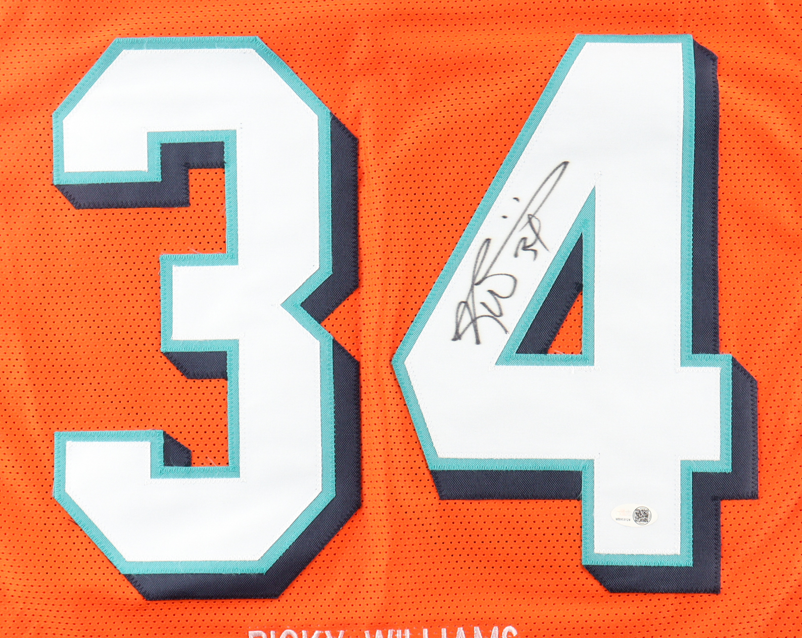 Ricky Williams Signed Career Highlight Stat Jersey (JSA) at PristineAuction.com Ricky Williams Signed Career Highlight Stat Jersey (JSA) at PristineAuction.com