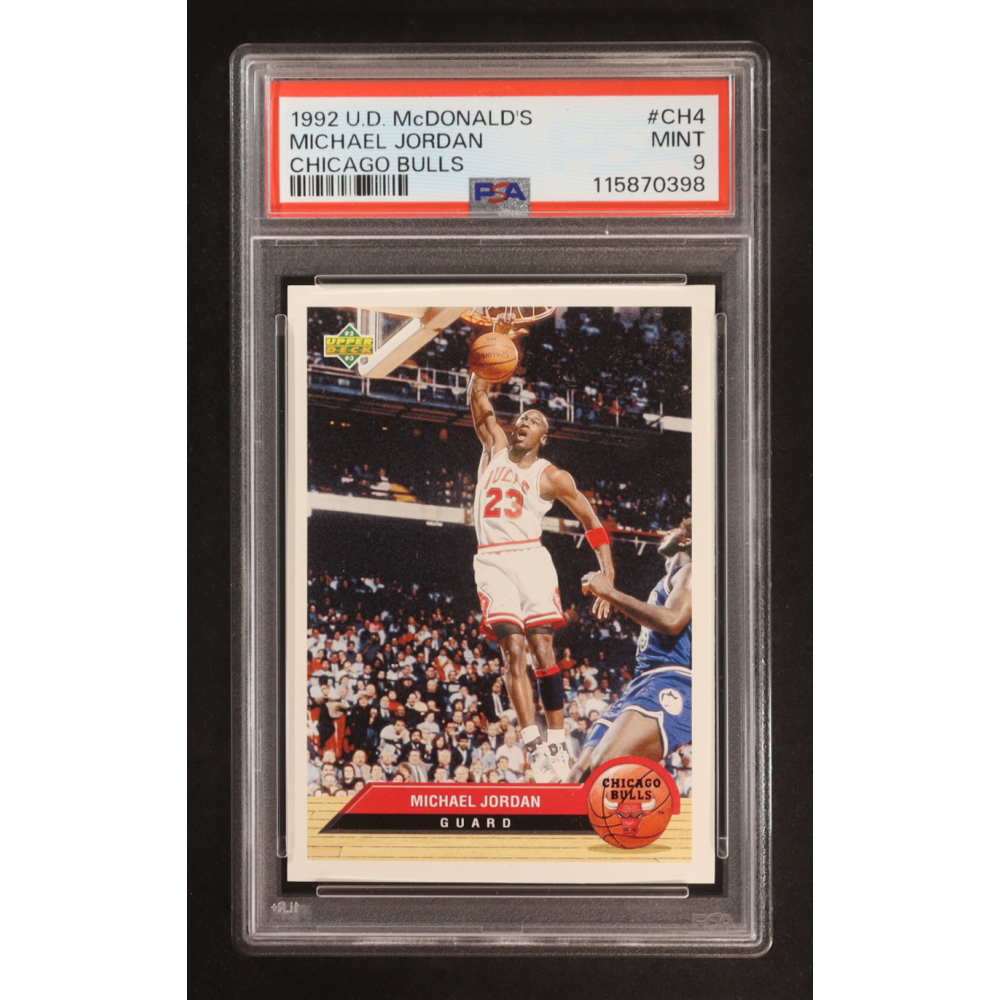 Michael Jordan 1992-93 Upper Deck McDonald's #CH4 (PSA 9) at PristineAuction.com