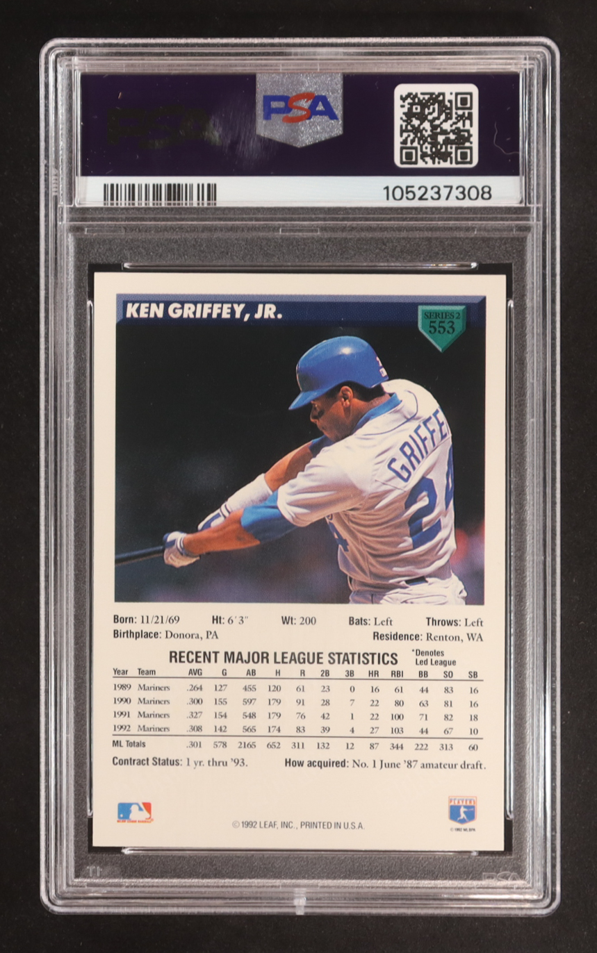 Ken Griffey Jr. 1993 Donruss #553 (PSA 9) at PristineAuction.com Ken Griffey Jr. 1993 Donruss #553 (PSA 9) at PristineAuction.com