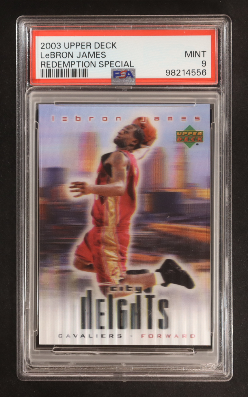 LeBron James 2003-04 Upper Deck City Heights Redemption Special #NNO RC (PSA 9) at PristineAuction.com LeBron James 2003-04 Upper Deck City Heights Redemption Special #NNO RC (PSA 9) at PristineAuction.com