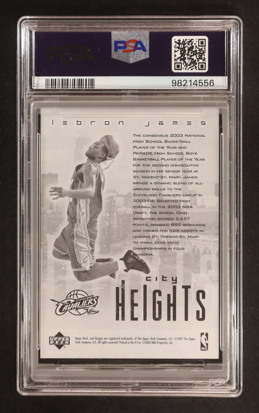 LeBron James 2003-04 Upper Deck City Heights Redemption Special #NNO RC (PSA 9) at PristineAuction.com LeBron James 2003-04 Upper Deck City Heights Redemption Special #NNO RC (PSA 9) at PristineAuction.com