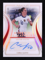 Carli Lloyd 2023-24 Panini Immaculate Collection Marks Of Greatness Auto #MG-CL #10/25 at PristineAuction.com