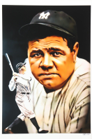 "Babe Ruth" Yankees LE 12x18 Lithograph by Joshua Barton #/500 (PA) at PristineAuction.com