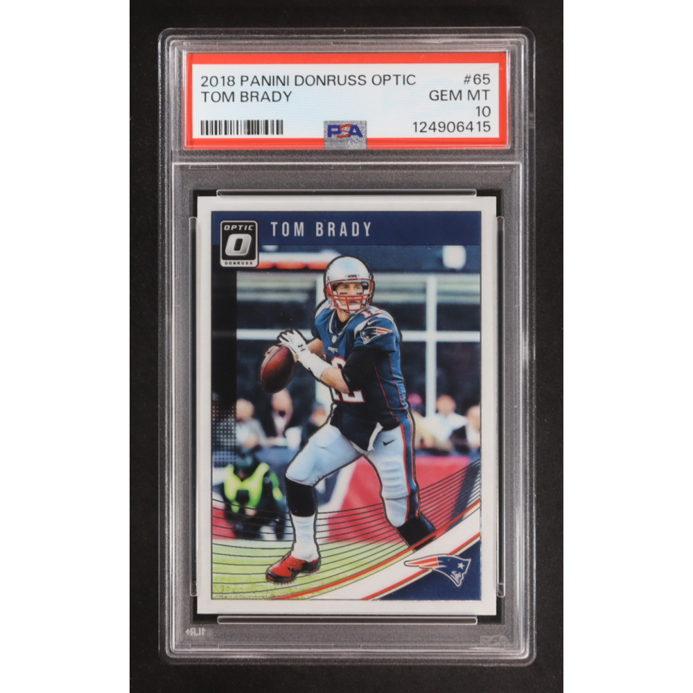 Tom Brady 2018 Donruss Optic #65 (PSA 10) at PristineAuction.com