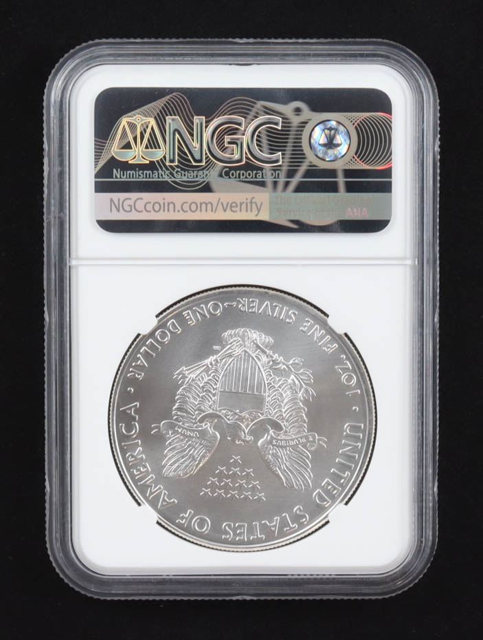 2021-(P) American Silver Eagle, Heraldic Eagle T-1, Emergency Production (NGC MS70) at PristineAuction.com 2021-(P) American Silver Eagle, Heraldic Eagle T-1, Emergency Production (NGC MS70) at PristineAuction.com