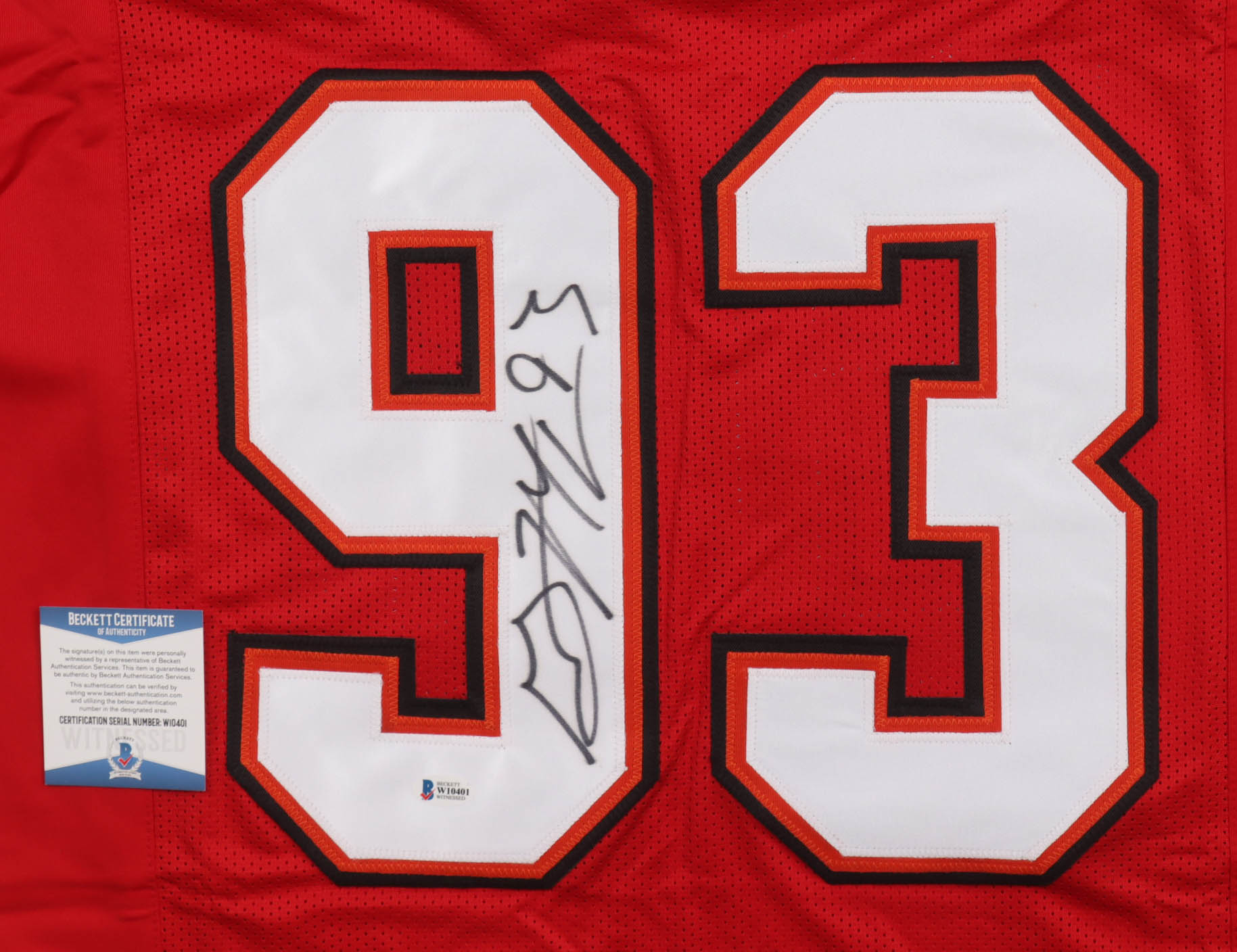 Gerald McCoy Signed Jersey (Beckett) at PristineAuction.com Gerald McCoy Signed Jersey (Beckett) at PristineAuction.com