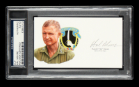 Hal Moore Signed Cut With Portrait (PSA) at PristineAuction.com
