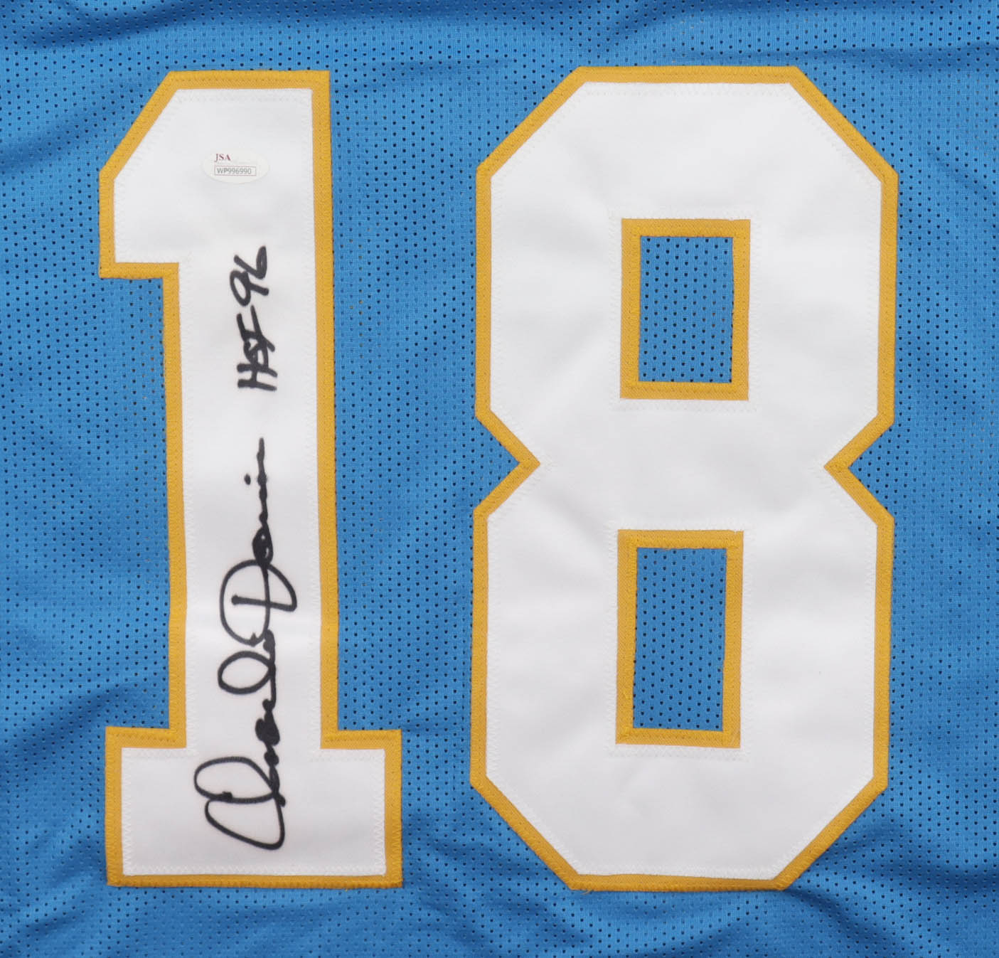 Charlie Joiner Signed Jersey Inscribed "HOF 96" (JSA) at PristineAuction.com Charlie Joiner Signed Jersey Inscribed "HOF 96" (JSA) at PristineAuction.com