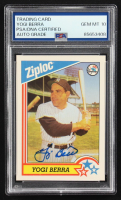 Yogi Berra Signed 1992 Ziploc #10 (PSA | Autograph Graded PSA 10) at PristineAuction.com