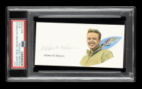 Walker "Bud" Mahurin Signed Cut With Portrait (PSA) at PristineAuction.com