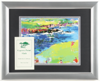 LeRoy Neiman "Tee Off At Cypress Point" Custom Framed Print Display With Scorecard at PristineAuction.com