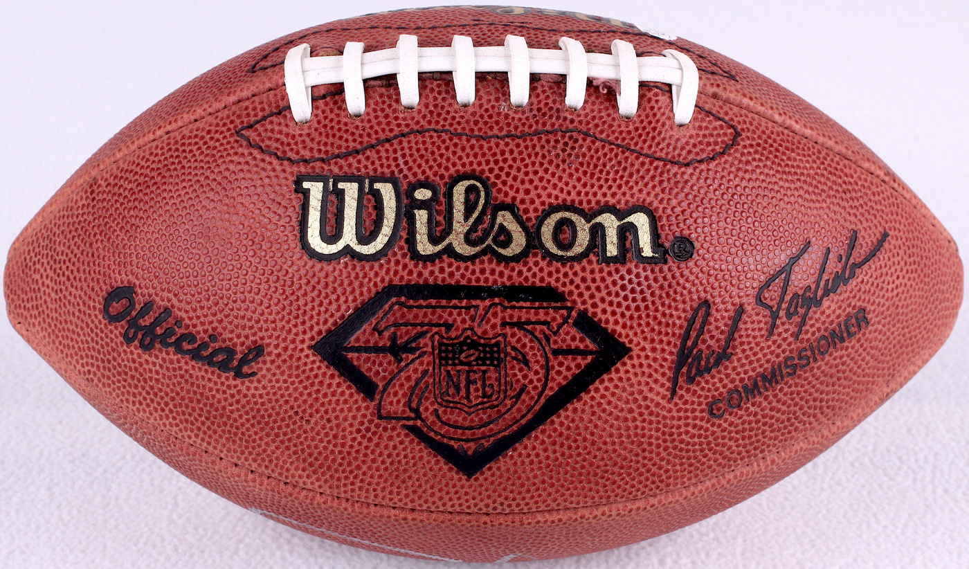 Steve Young Signed Official NFL 75th Anniversary Game Ball (JSA COA) at PristineAuction.com Steve Young Signed Official NFL 75th Anniversary Game Ball (JSA COA) at PristineAuction.com