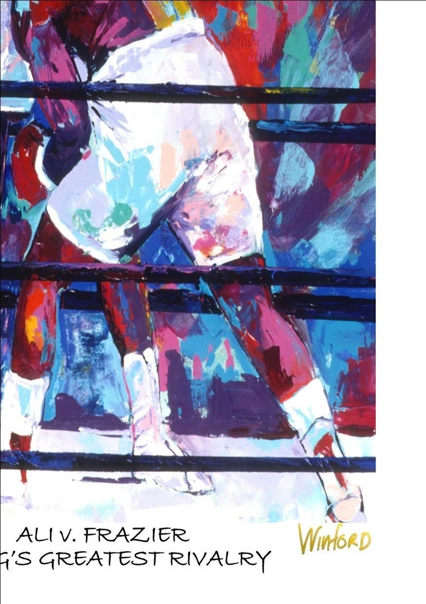 Muhammad Ali vs. Joe Frazier "Boxing's Greatest Rivalry" 11x17 Lithograph by Winford Galmon Limited Edition out of 99 (Winford COA) at PristineAuction.com Muhammad Ali vs. Joe Frazier "Boxing's Greatest Rivalry" 11x17 Lithograph by Winford Galmon Limited Edition out of 99 (Winford COA) at PristineAuction.com