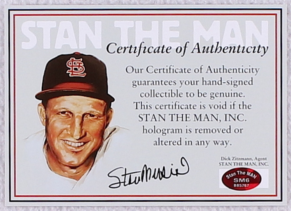 Stan Musial & Red Schoendienst Signed St. Louis Cardinals Hall of Famers 15x20 Photo Inscribed "HOF 69" (Stan The Man COA) at PristineAuction.com Stan Musial & Red Schoendienst Signed St. Louis Cardinals Hall of Famers 15x20 Photo Inscribed "HOF 69" (Stan The Man COA) at PristineAuction.com