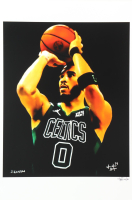 "Jayson Tatum" Celtics LE 12x18 Lithograph by Joshua Barton #/500 (PA) at PristineAuction.com