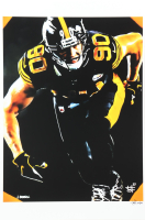 "T. J. Watt" Steelers LE 12x18 Lithograph by Joshua Barton #/500 (PA) at PristineAuction.com
