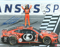 Ross Chastain Signed 2024 Kansas Win Celebration 11x14 Photo (PA) at PristineAuction.com