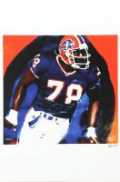 "Bruce Smith" Bills LE 12x18 Lithograph by Joshua Barton #/500 (PA) at PristineAuction.com